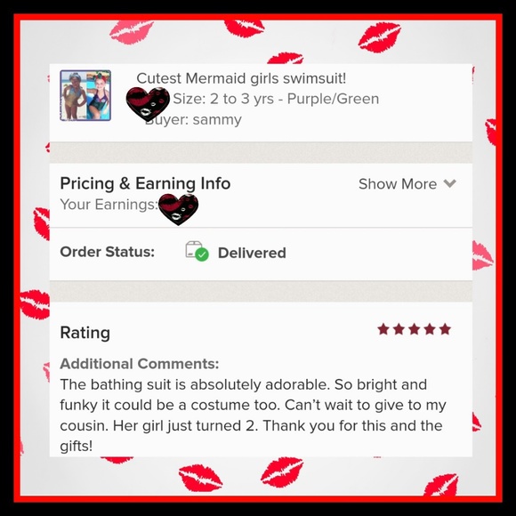 3 Piece Mermaid Bikini With Headwear Bow Purple - Picture 4 of 7